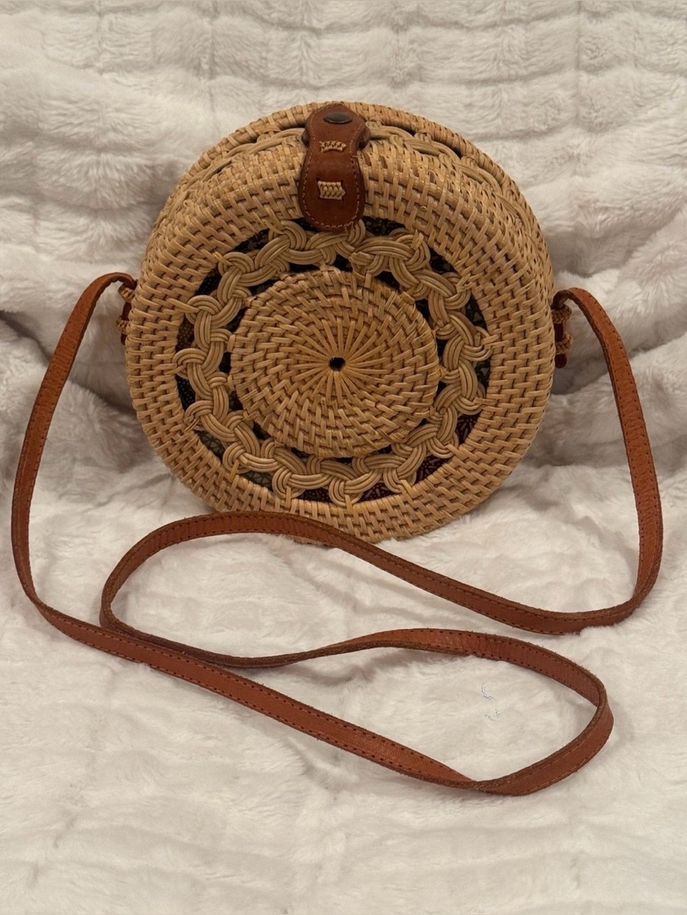 Wicker Shoulder Bag Purse Purchased in the Bahamas